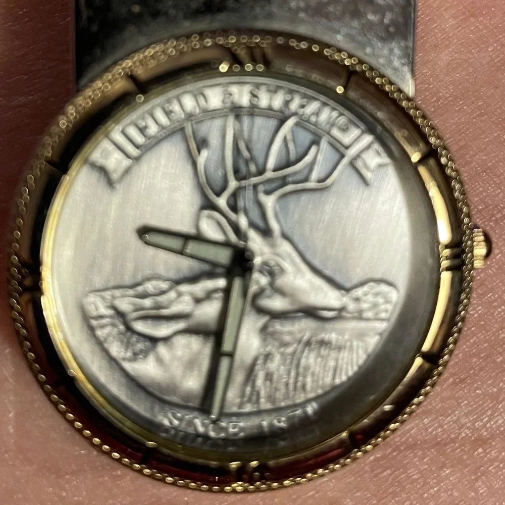 Field & Stream Silver Deer Two-Toned Belt Watch